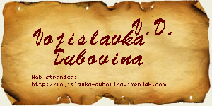 Vojislavka Dubovina vizit kartica